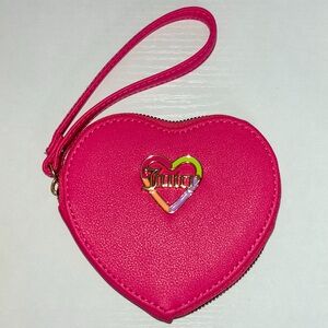 Juicy Couture Be Classic II Heart Zip Around Pink Flash.